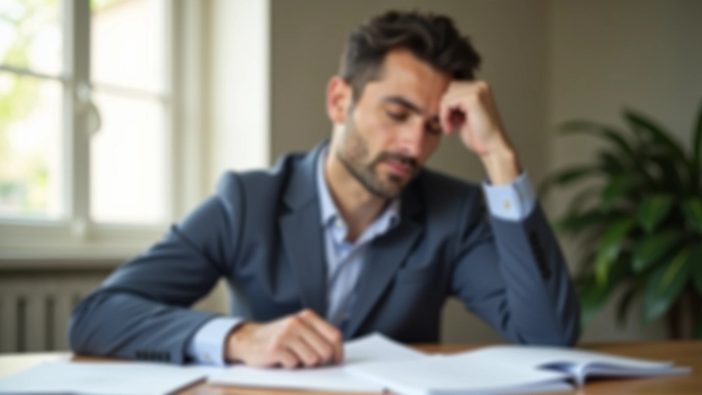 Persona che studia appunti e riflette su una situazione difficile, simbolo dell'apprendimento consapevole dal fallimento